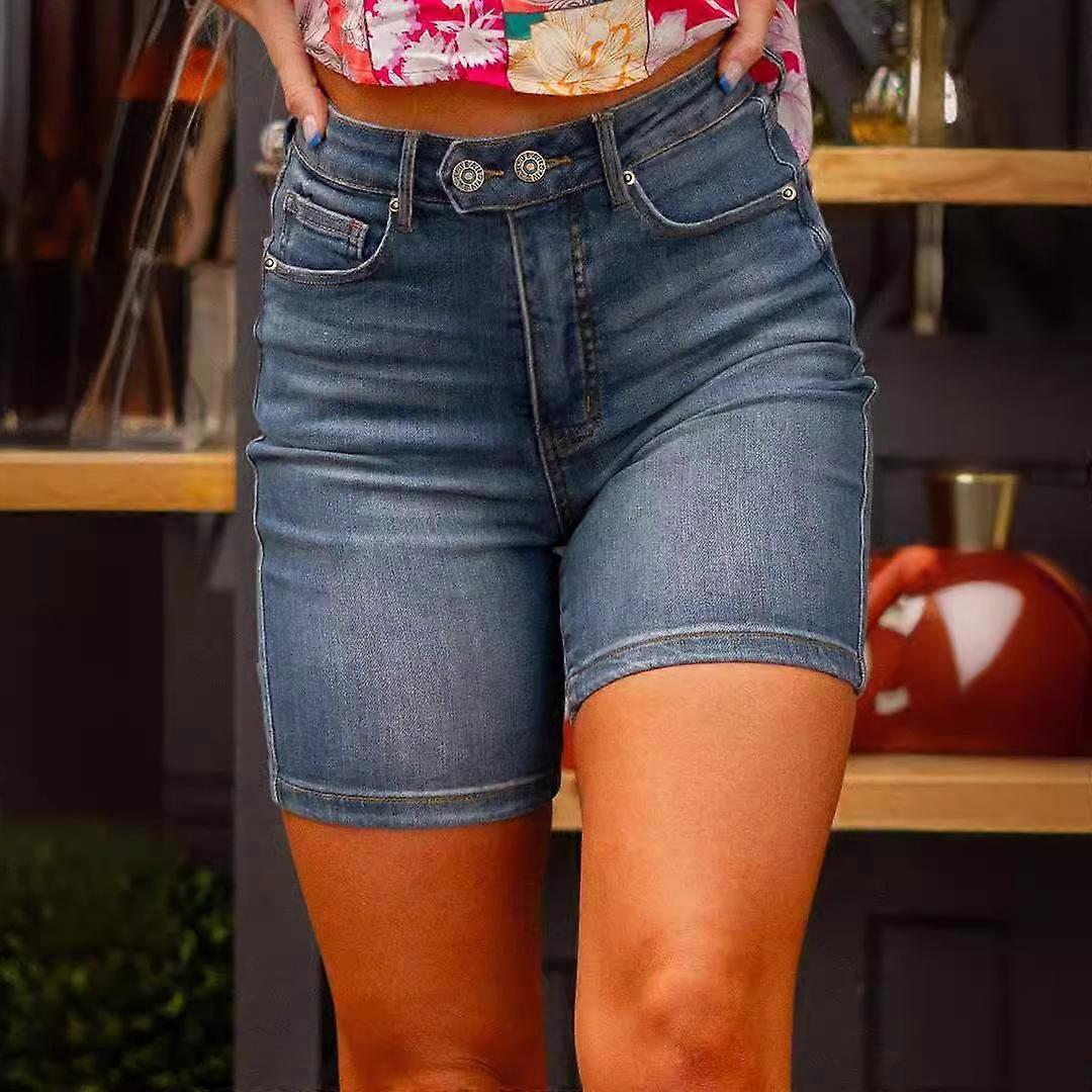 Summer Women's Models Retro Slim Thin Denim Shorts