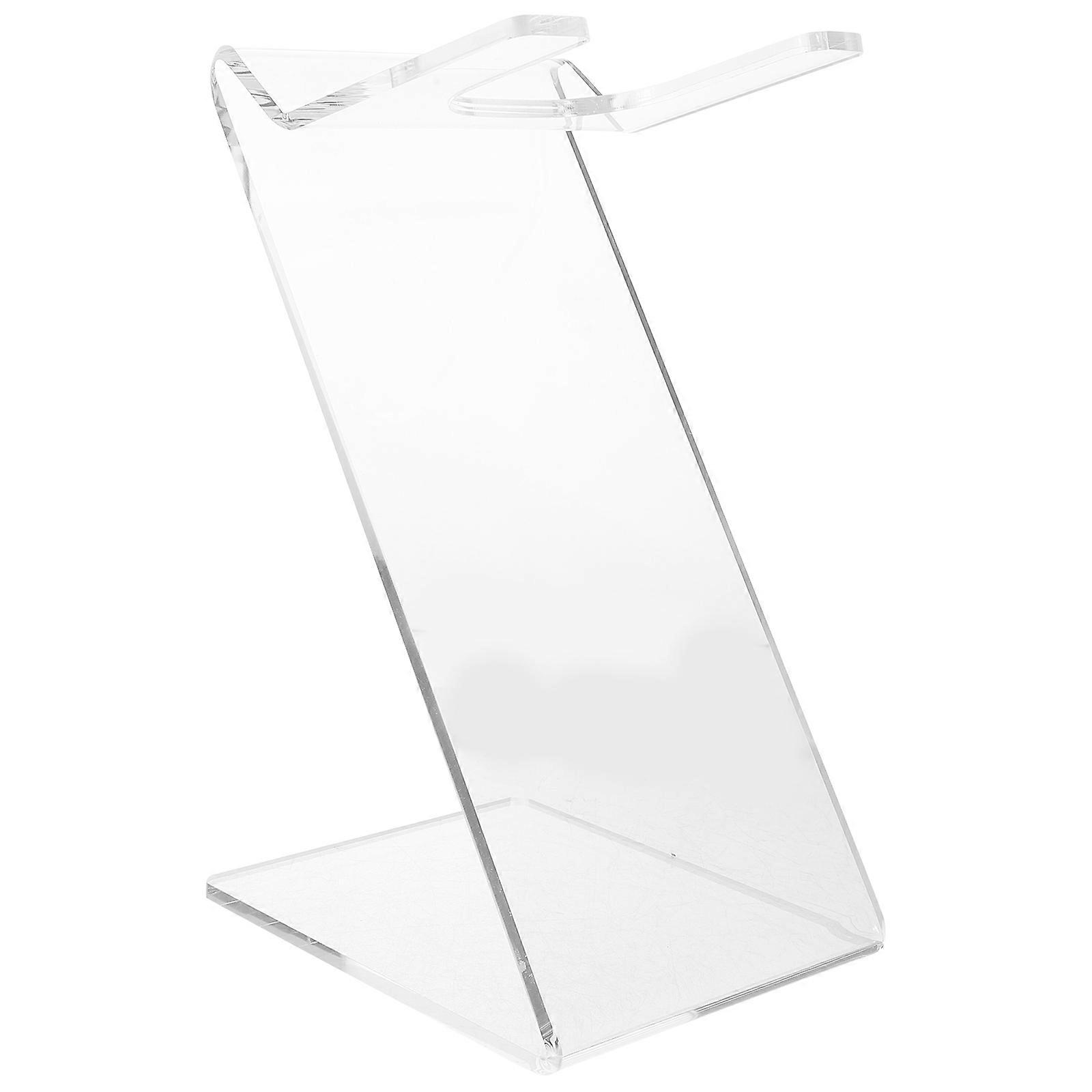 Transparent Hair Dryer Rack for Bathroom Countertop – Lightweight, Portable & Durable Storage Holder for Home, Hotel & Dorm Use