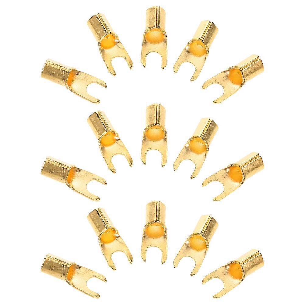 20pcs U Shaped Car Audio Terminal Block Connectors for Subwoofer Amplifier – Durable Design Ensuring Stable Sound Transmission for Vehicle and Home