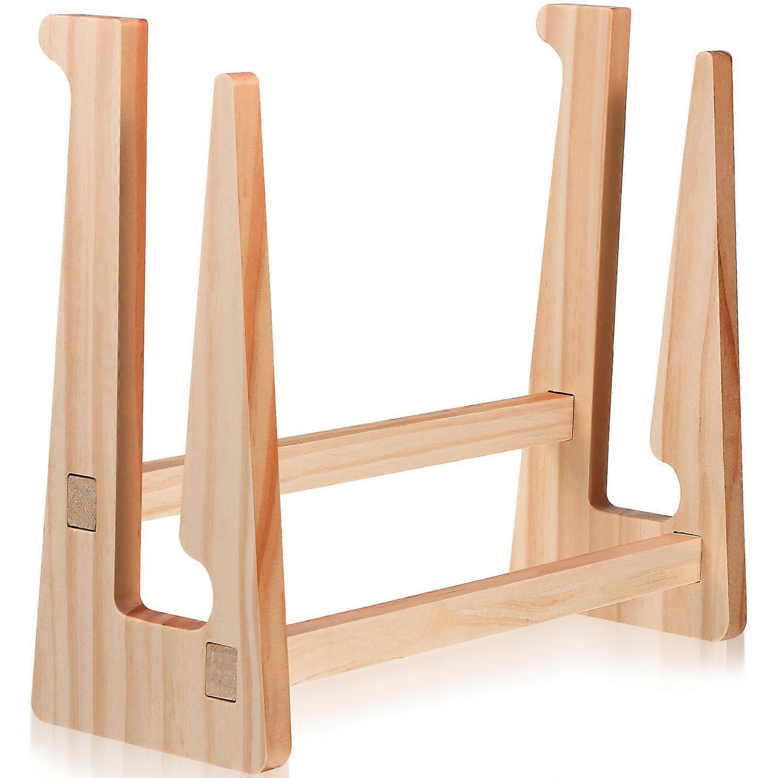 Wood Laptop Stand with Heat Dissipation for Comfortable Laptop Use in Light Yellow 12.5 x 8.2 inches