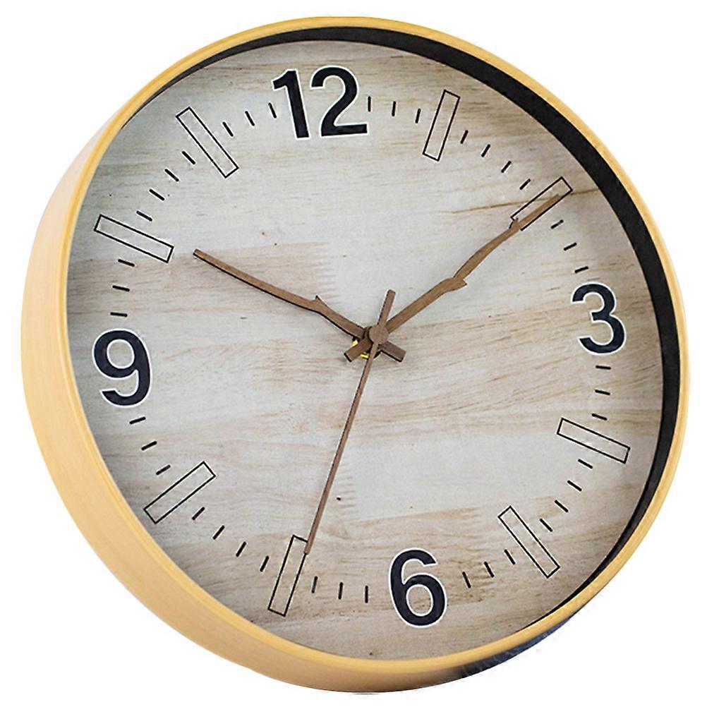 Office Wall Clock Simple Style Round Clock 30x30cm Glass 1Set