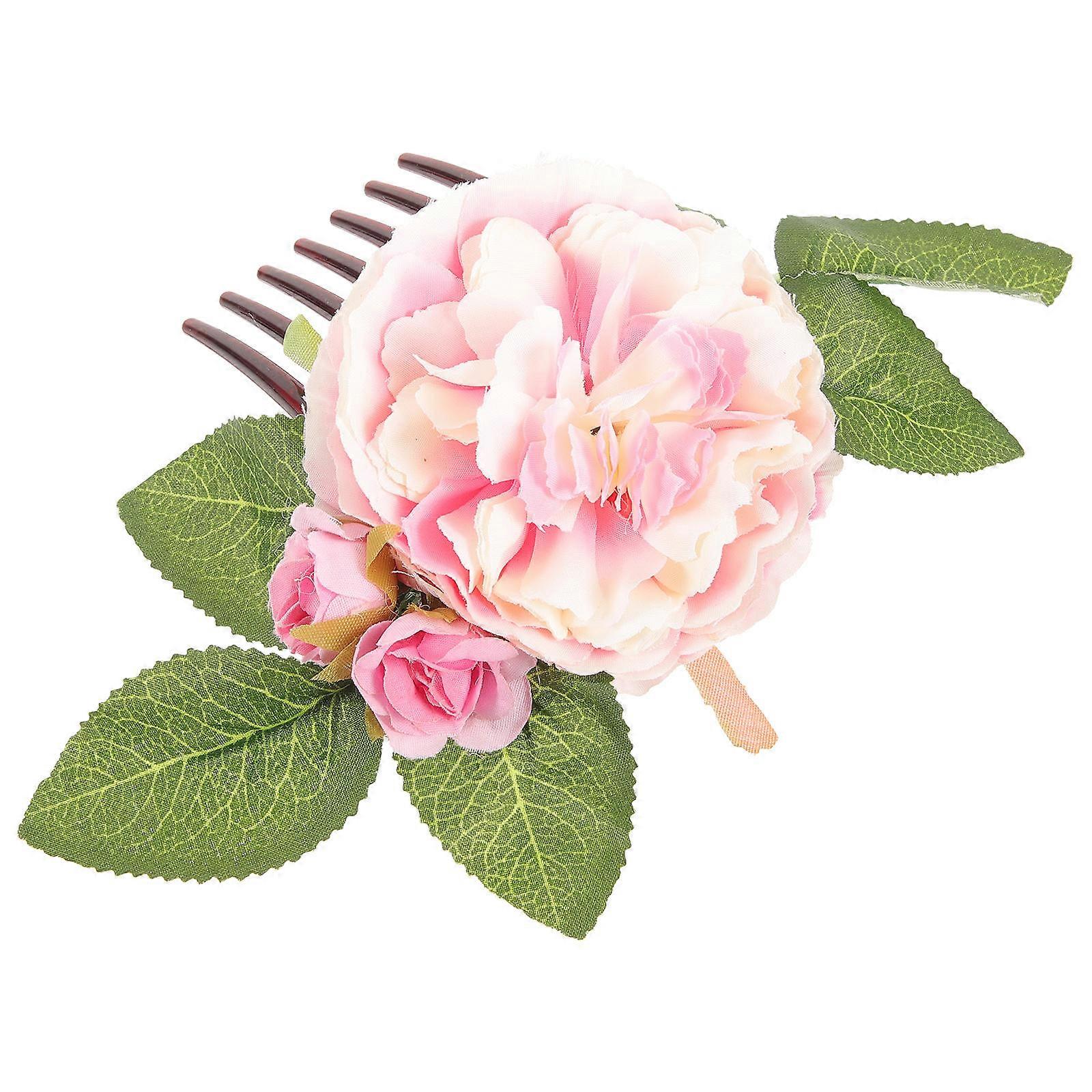 Elegant Flower Hair Comb for Women – Stylish Side Hair Accessory for Weddings, Parties, Prom | Durable Design with Unique Touch to Enhance Your