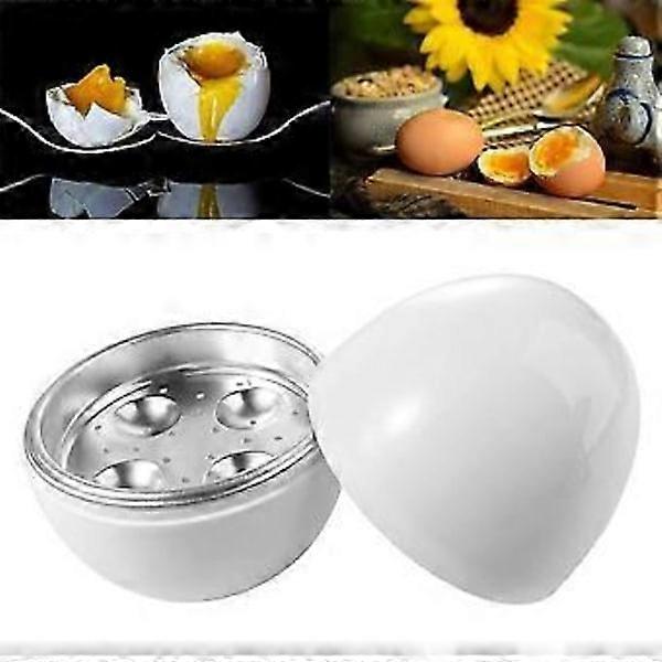Microwave Egg Cooker Quick 5-Minute Cooker for Hard or Soft Boiled Eggs Steams Up To 4 Eggs