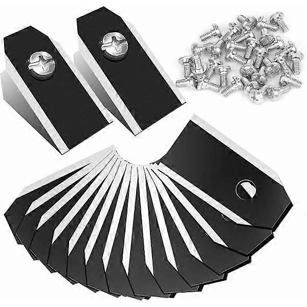 30x Carbon Replacement Blades for Automower/Gardena/Yardforce - Robot Mower Blades for 305, 308, etc.