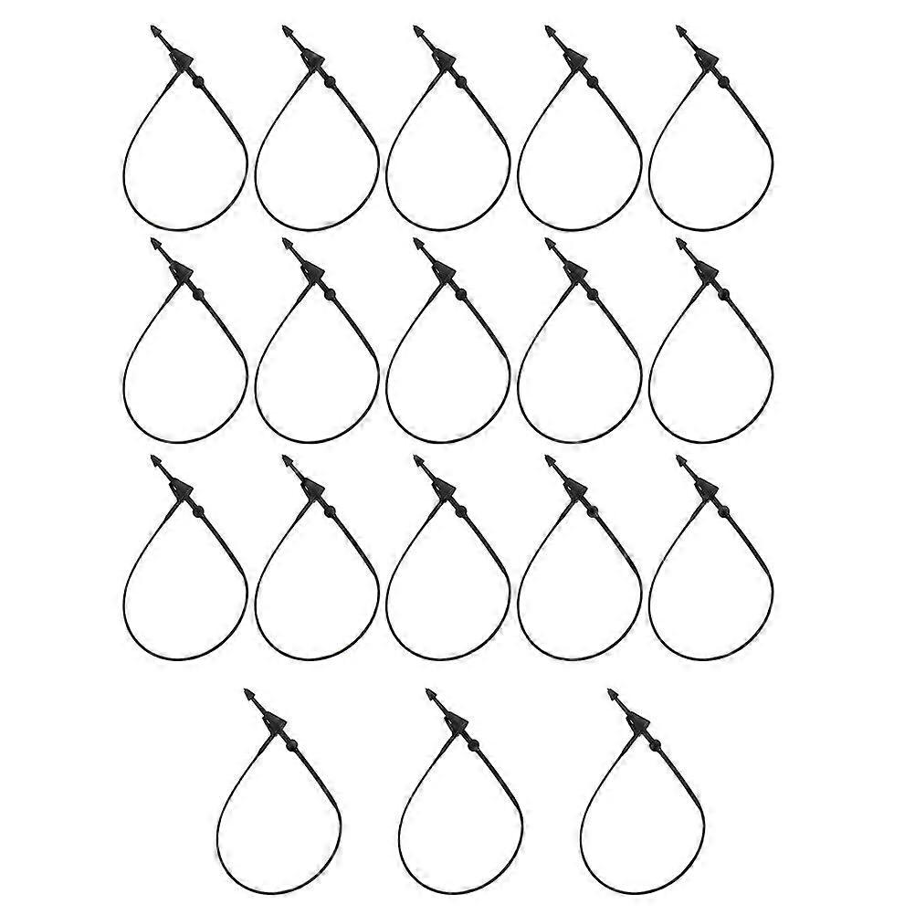 About 5000pcs Black PP Plastic Tag Cord with Snap Head for Fastening Use Lightweight and Easy to
