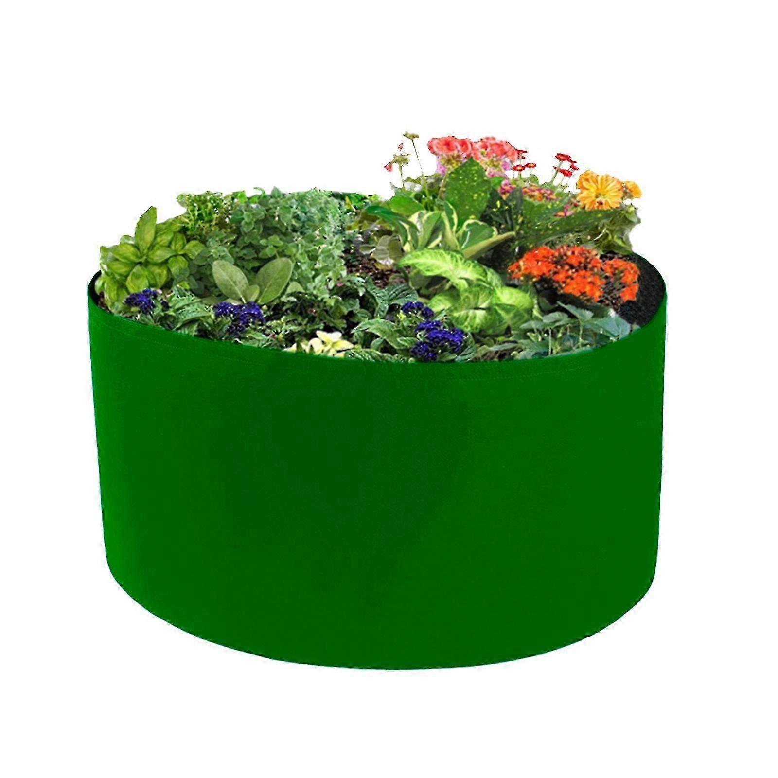 Durable Green Felt Planter Bag - 100 Gallon Horticultural Container for Gardening & Planting - Versatile Growing Solution