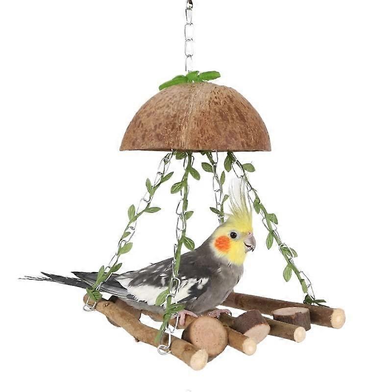 Bird play stand Coconut bird nest, Parrot nest, Parrot swing, Hammock, Tiger skin, Xuanfeng bird swing stand, Poll ladder, Bird toy, Parrot stand