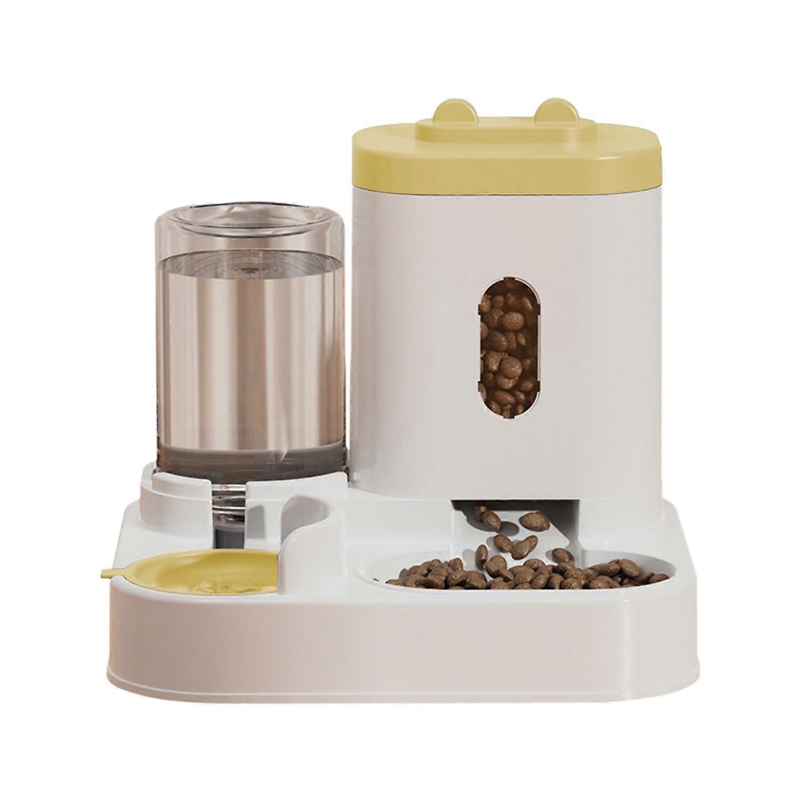 Pet Automatic Waterer Cats Feeder Food Container Bowl Automatic Water Fountain 2 in 1 Pet Large Dog Water Feeder Ref: 3449