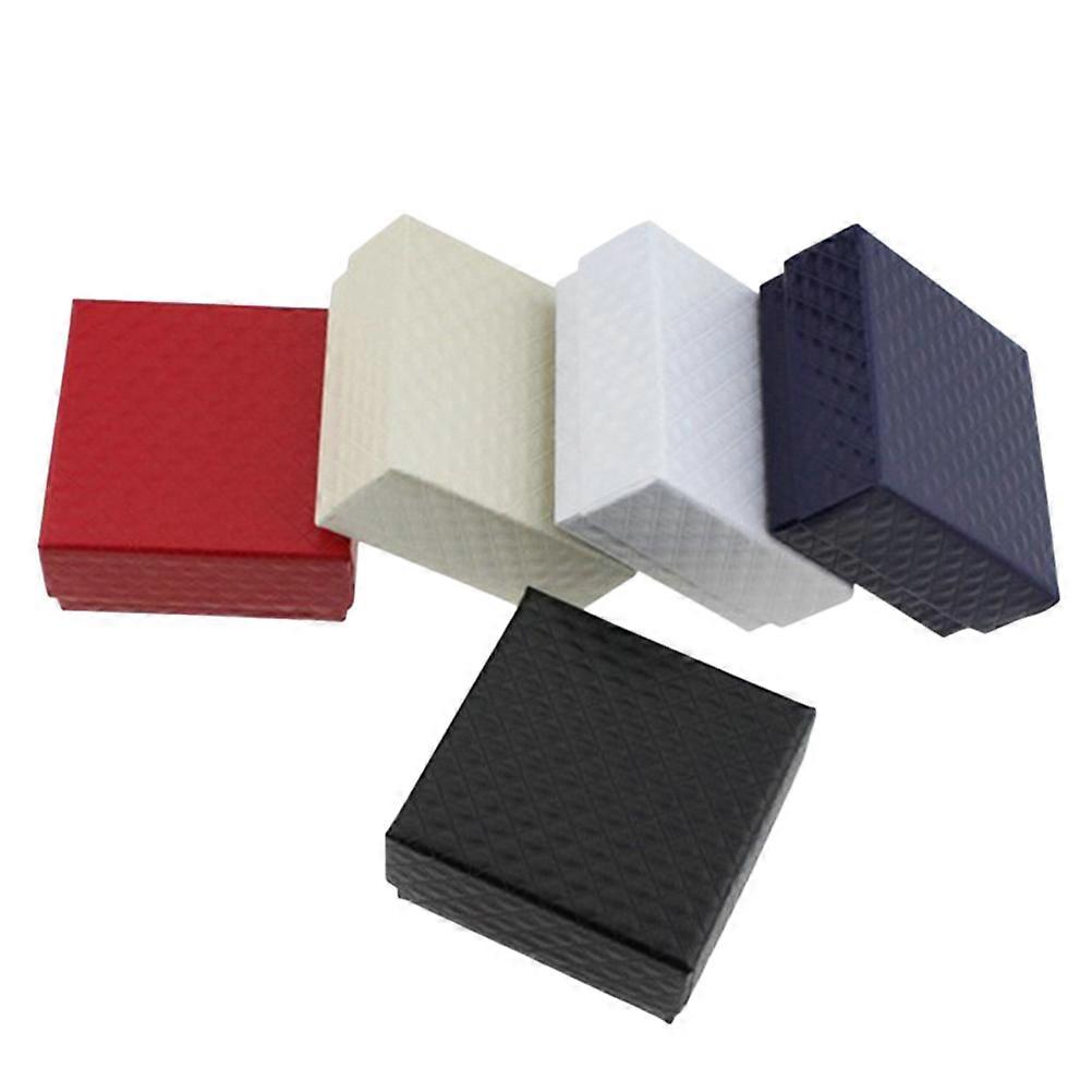 Jewelry Organizer Box 20Pcs Square Engagement Ring Holder Assorted Color Perfect For Home Use And Travel Friendly Storage