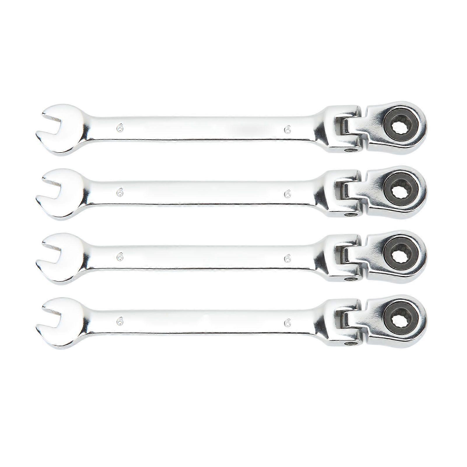 ratcheting wrench set 6mm swivel head double end flexible spanner