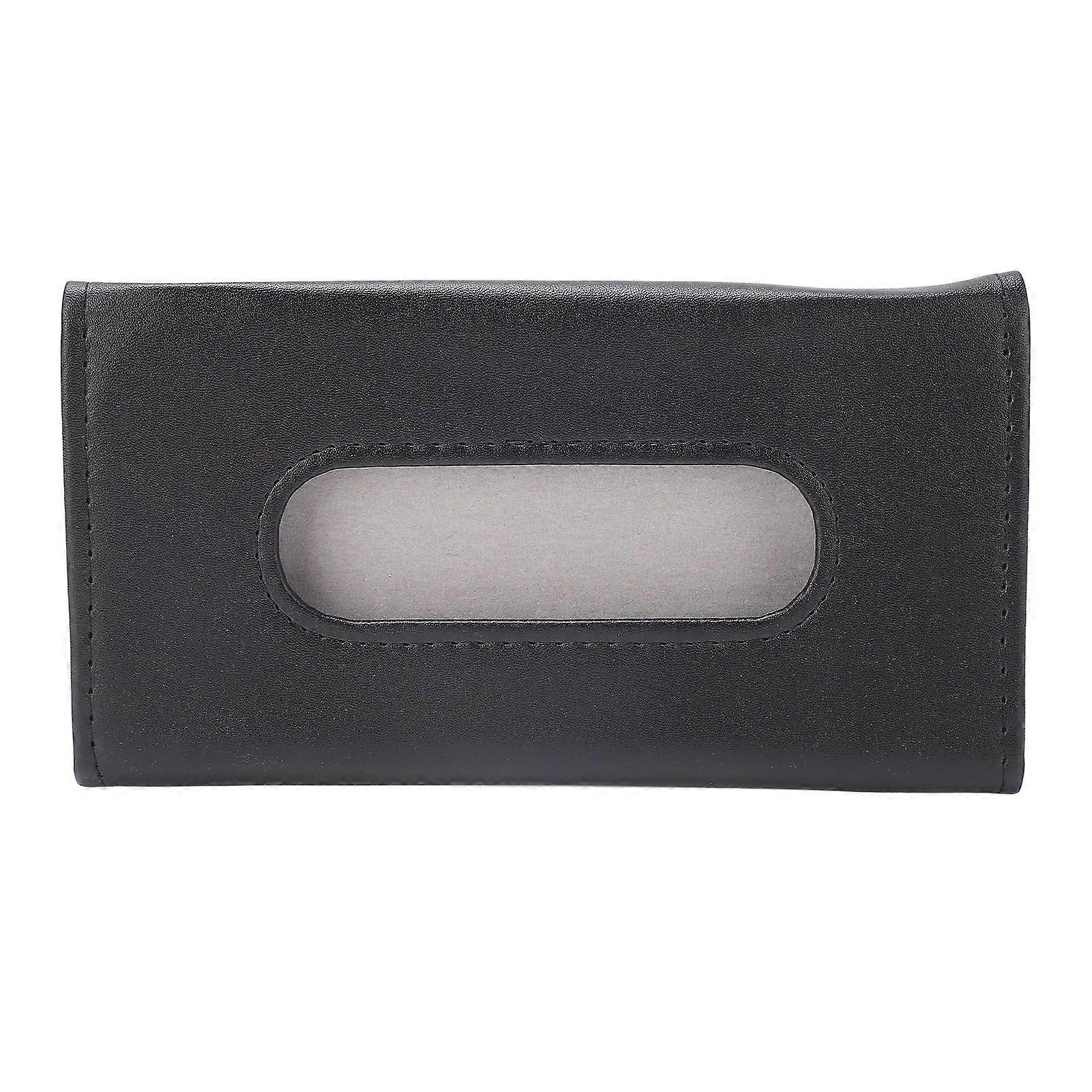 PU leather car tissue holder space saving odorless easy to clean