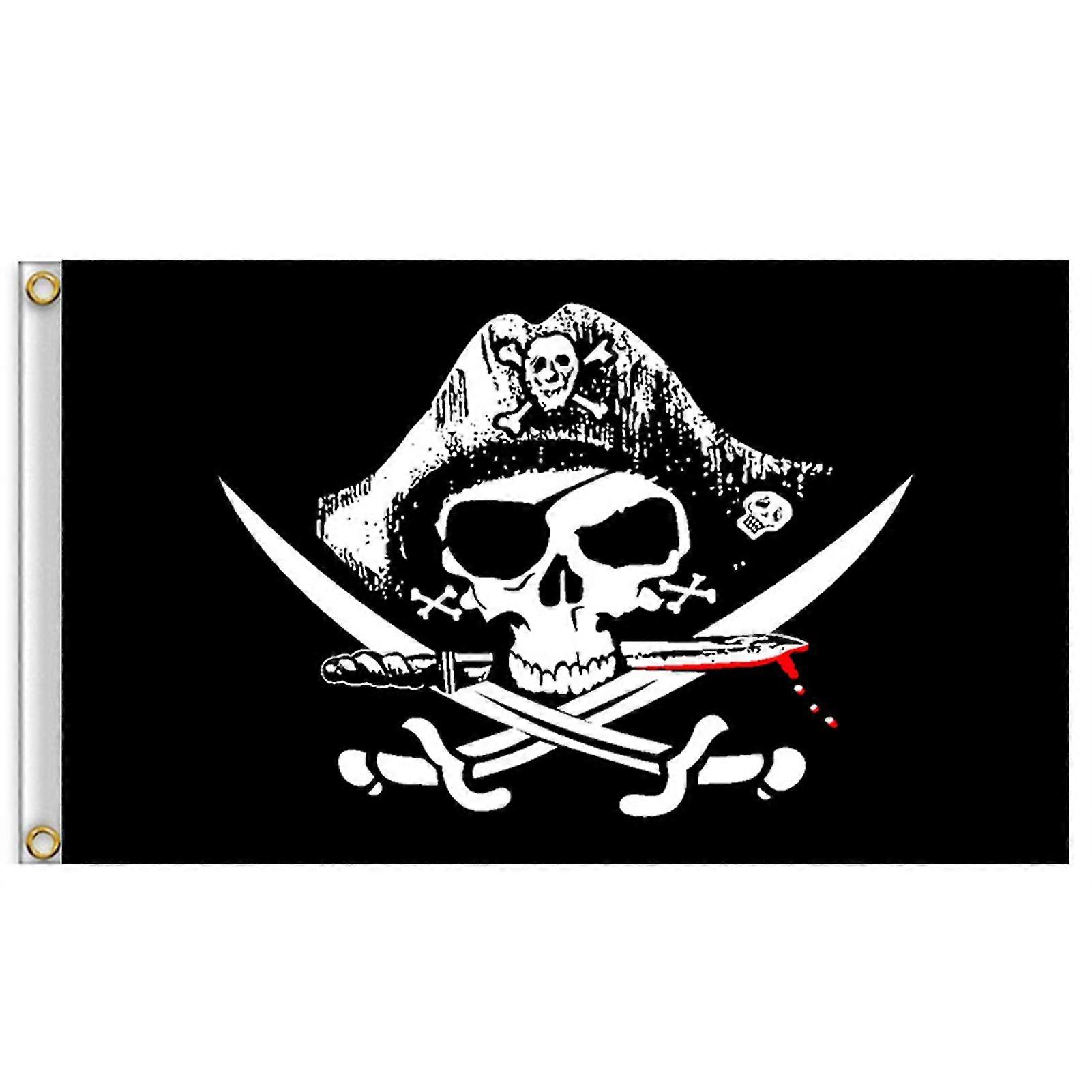 Pirate Skull and Crossbones Flag for Party Decoration and and Pirate Parties