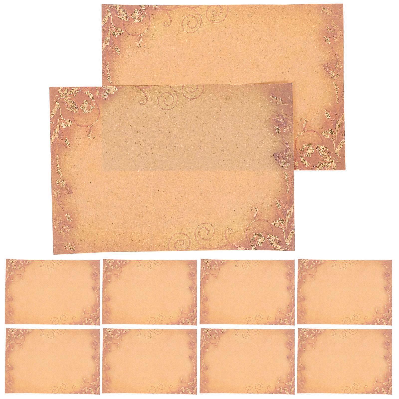 Vintage Letter Writing Paper Set with Elegant Design for Expressing Emotions 8 Sheets A5 Size