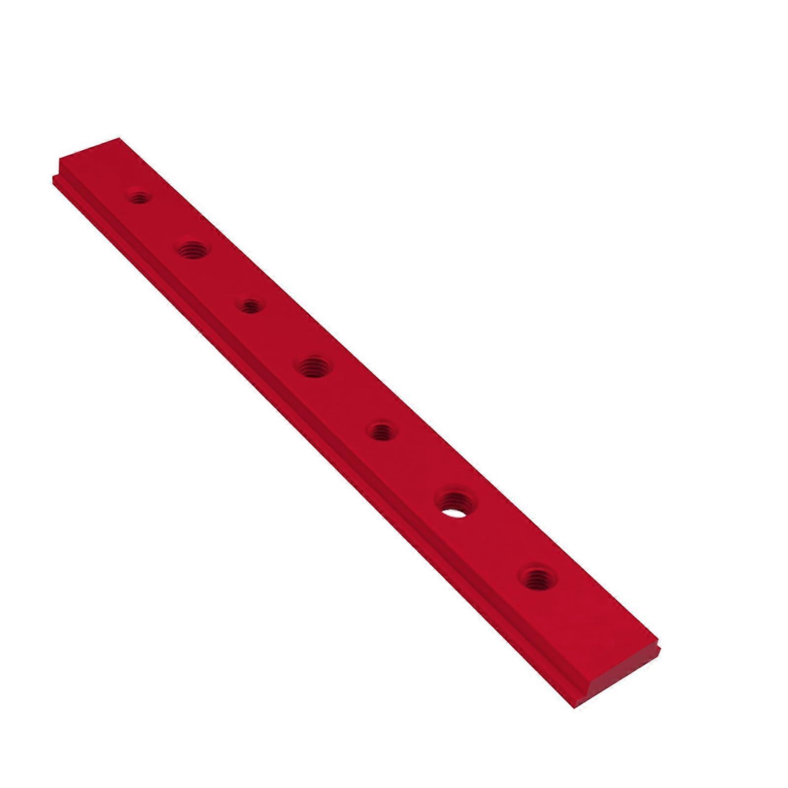 T-Slider for T-Slot, Aluminum T-Nut with Holes, 45 Degree Angle Rail, Glide Nut for Woodworking Tools and Fixtures Red