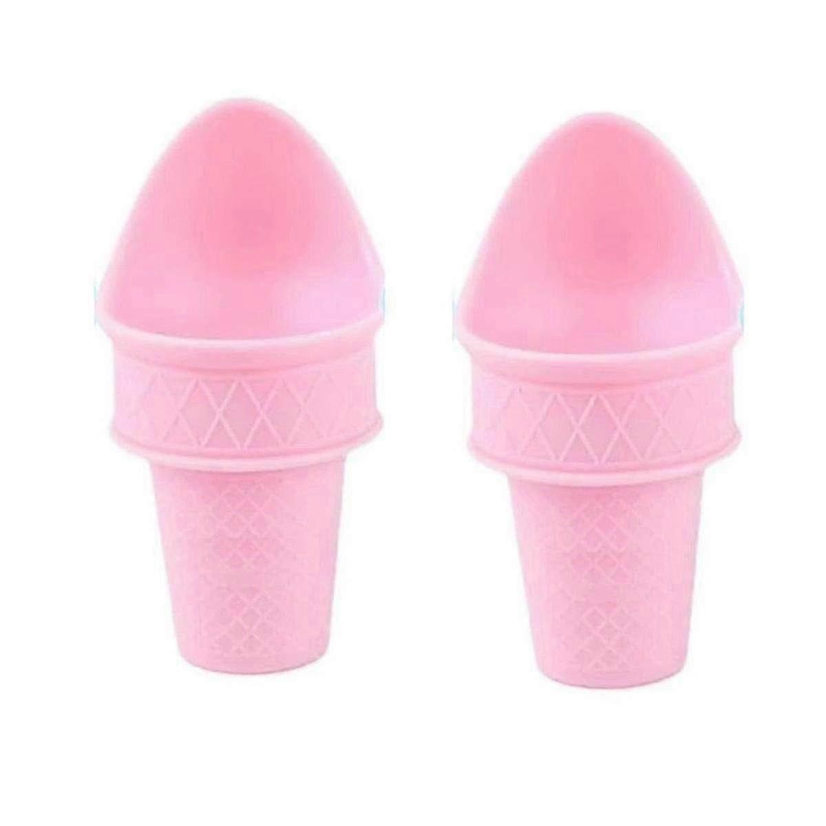 Mini Ice Cream and Popsicle Serving Utensils Set with Reusable Spatula and Cone Holders Ergonomic Plastic for Easy Baking and Enjoyment