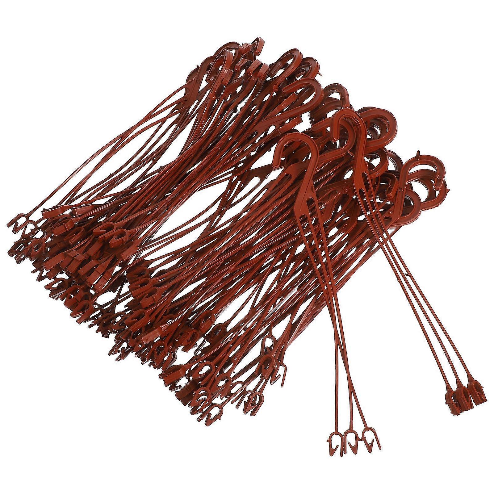 50pcs Heavy Duty Plastic Hanging Plant Holders Hooks for Garden, Flower Pots, Balcony & Desk Decoration Lightweight Planter Hangers