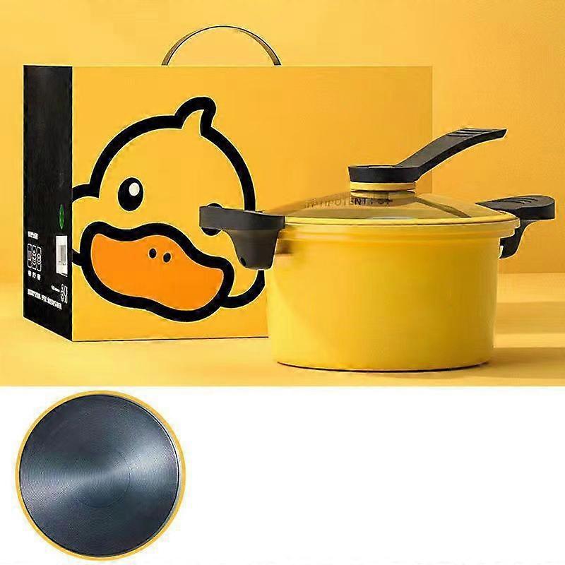 3.5L Yellow Duck Induction-Friendly Nonstick Pressure Stew Pot