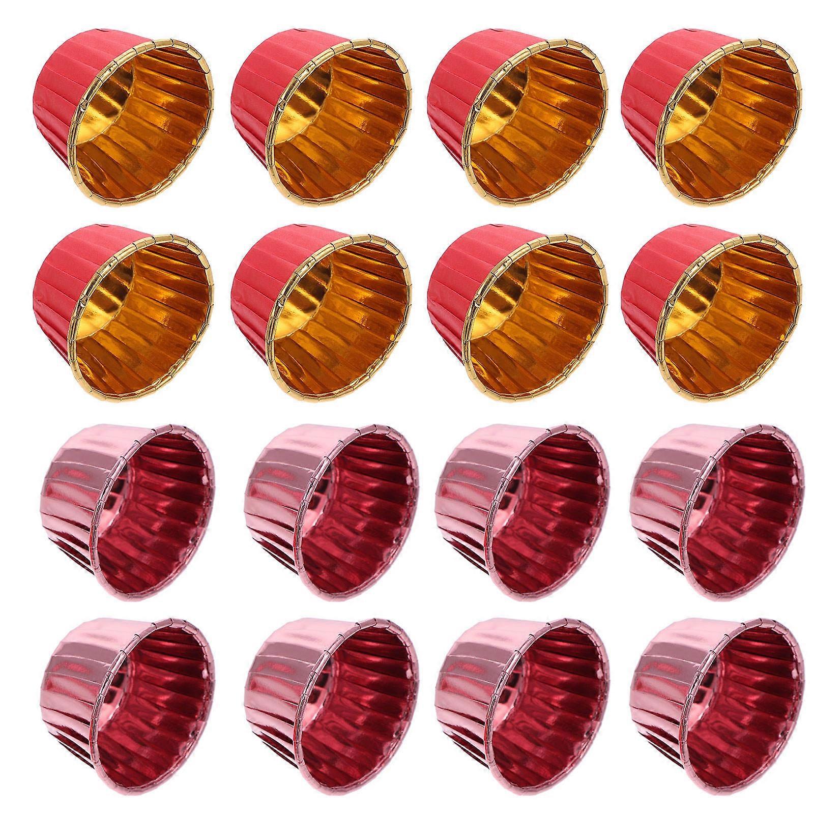Red Disposable Cake Paper Cups for Parties and Baking Use 100pcs
