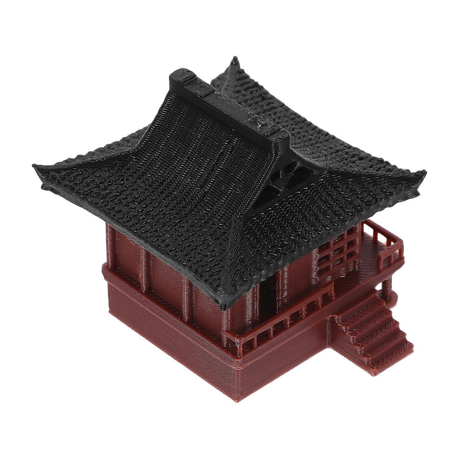 Assorted Color Decorative Pavilion Statue For Aquarium And Garden Enhancements 1Pcs