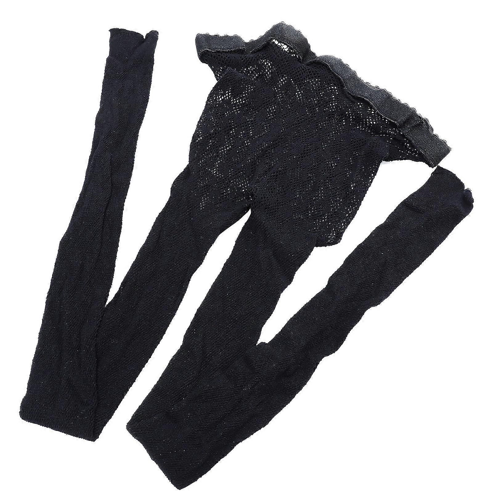Lace Net 1 Pair Tights Black For Perfect For Fashion Events And Parties
