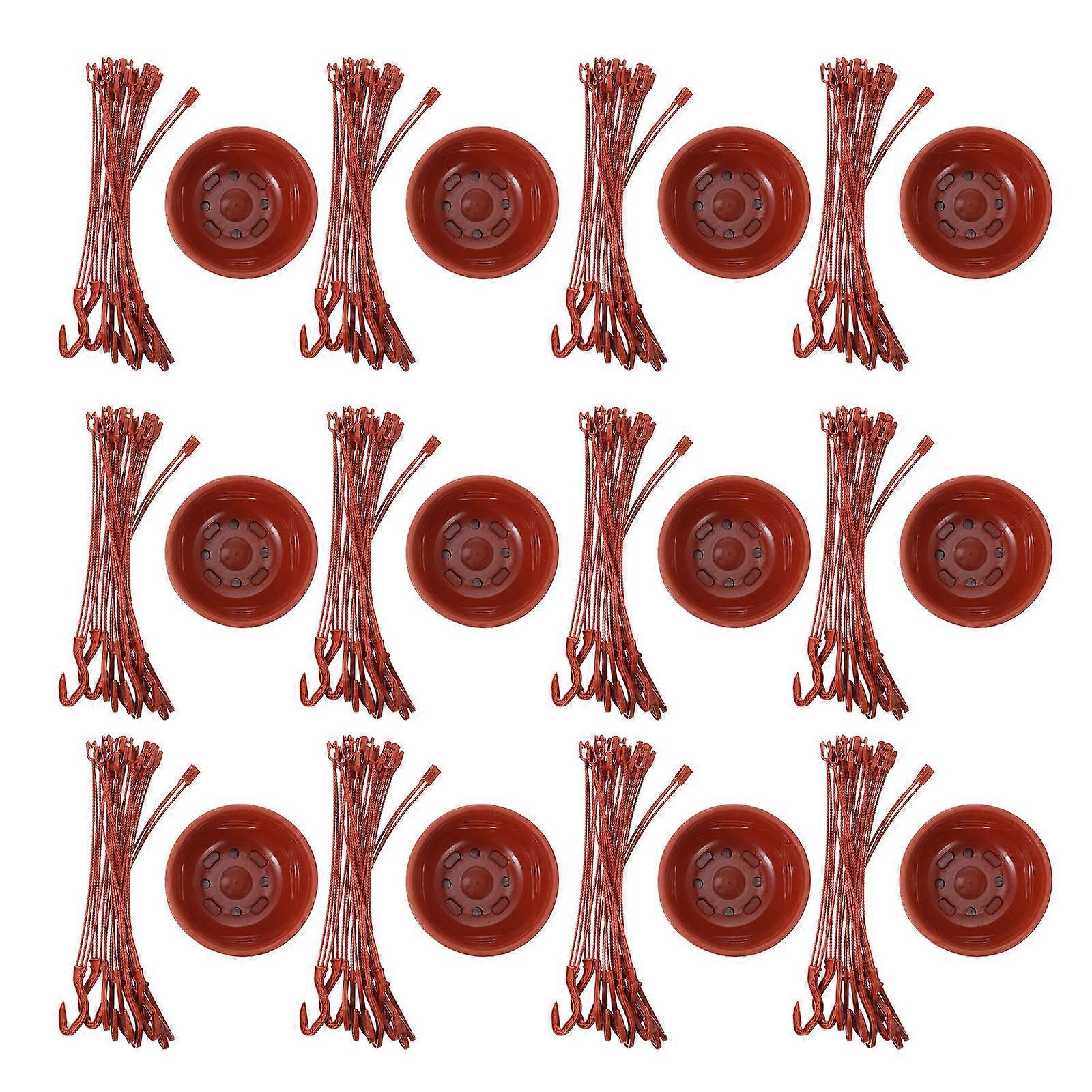 Hanging Planters For Indoor Use Featuring Durable Plastic Material With 15.5X7.5CM Size For 10Pcs