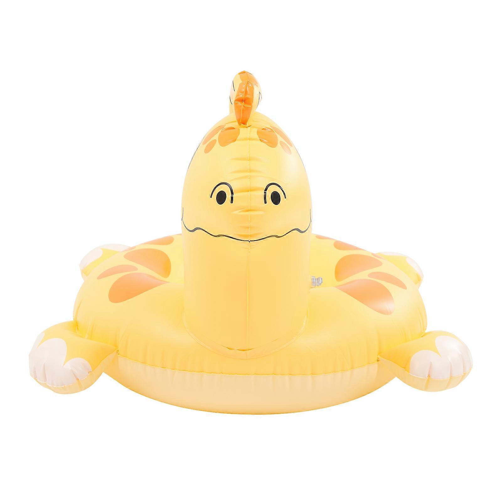 素敵な恐竜型の子供用インフレータブルスイムリングは、厚みのあるPVC製で、ポータブルで耐久性のある7インチです