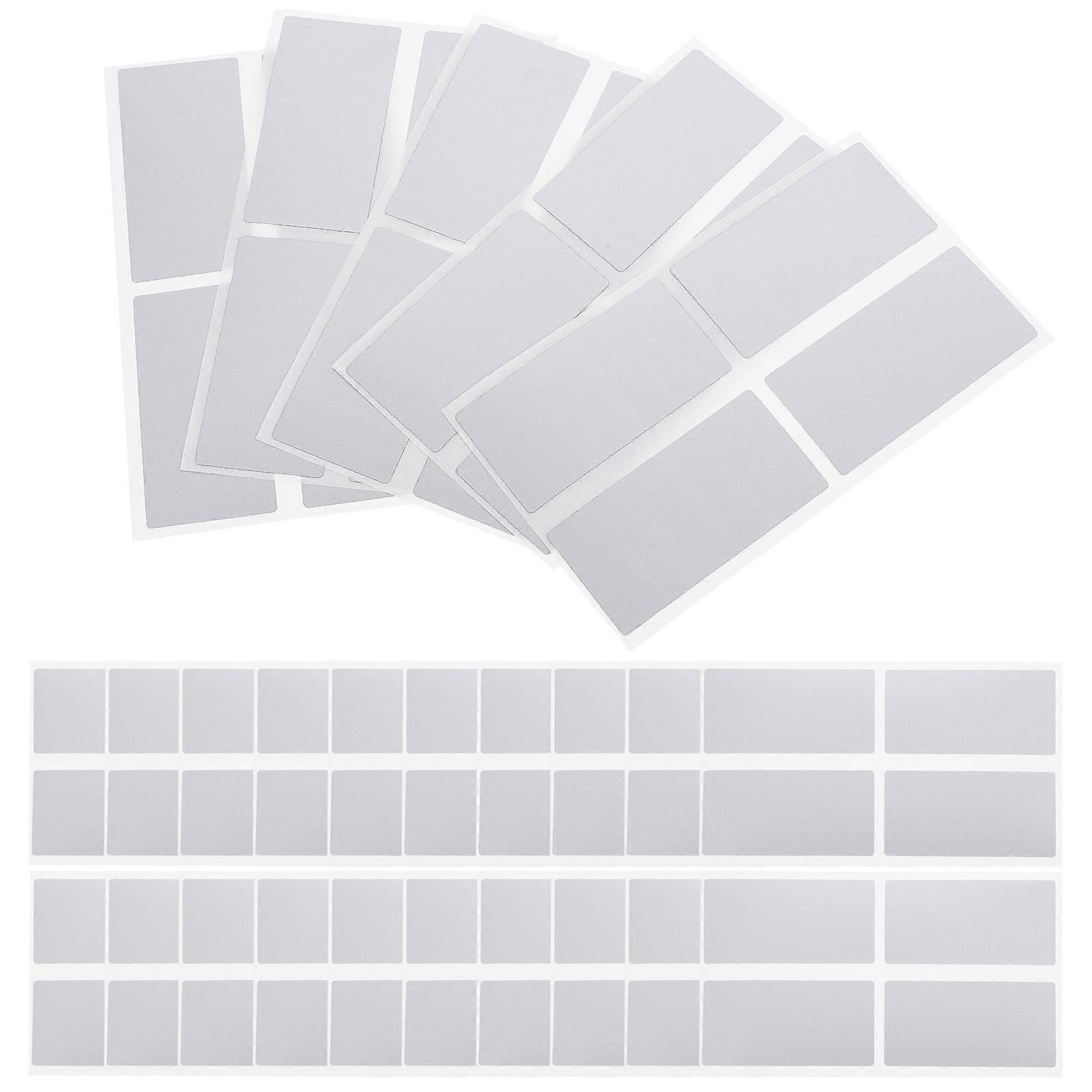 50pcs Silver DIY Scratch Off Stickers for Decoration with Paper Perfect for Parties and