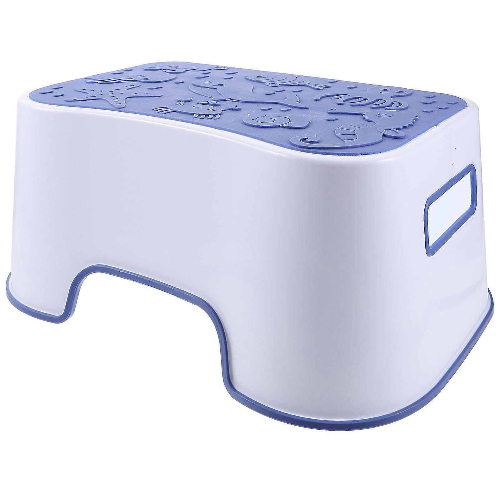 Ergonomic Non Slip Toilet Stool for Adults – Compact, Durable Footstool for Bathroom Use and Potty Training