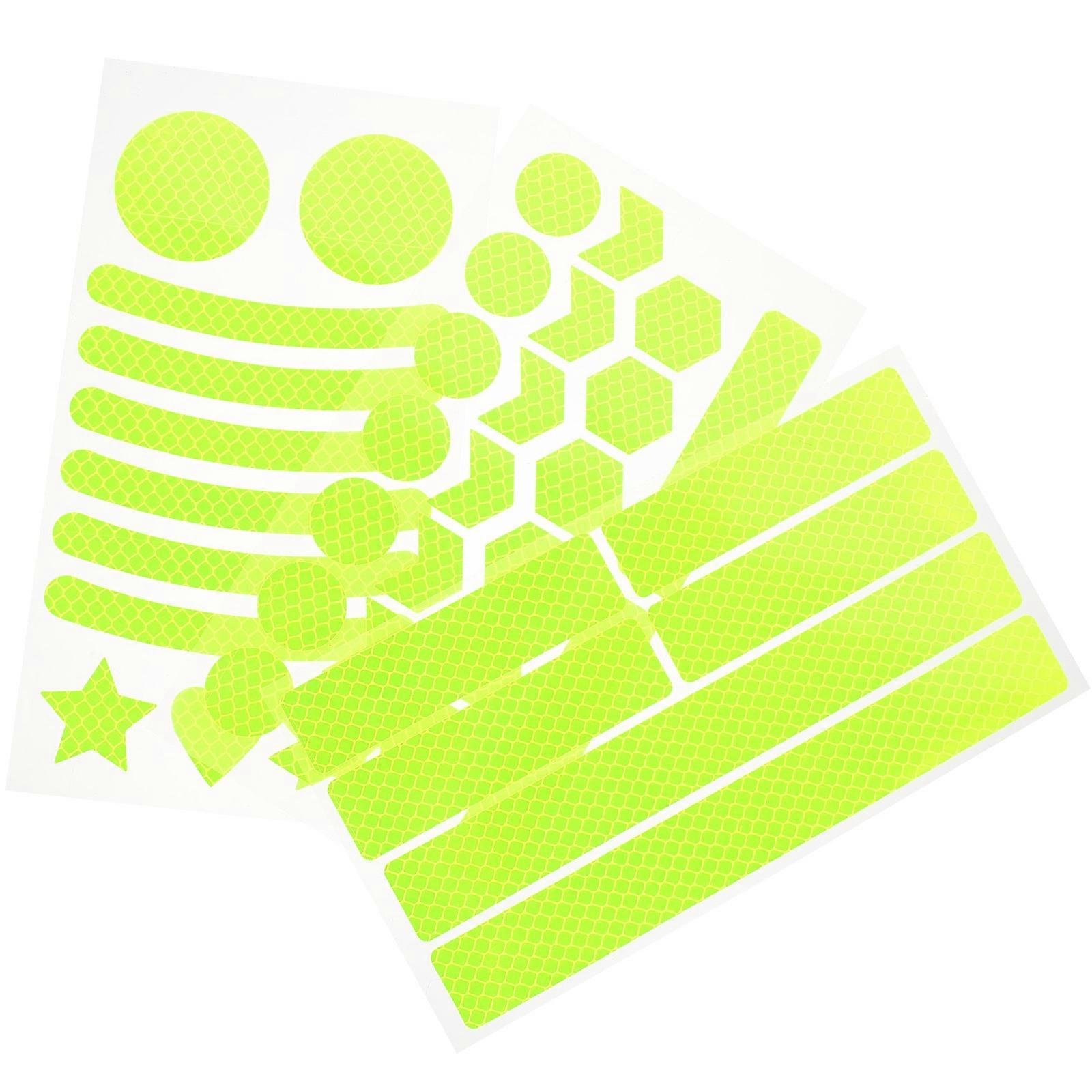 Triangle Decorative Reflective Sticker For Children Outdoor Activities 21X12X0.5CM 3 Sheets