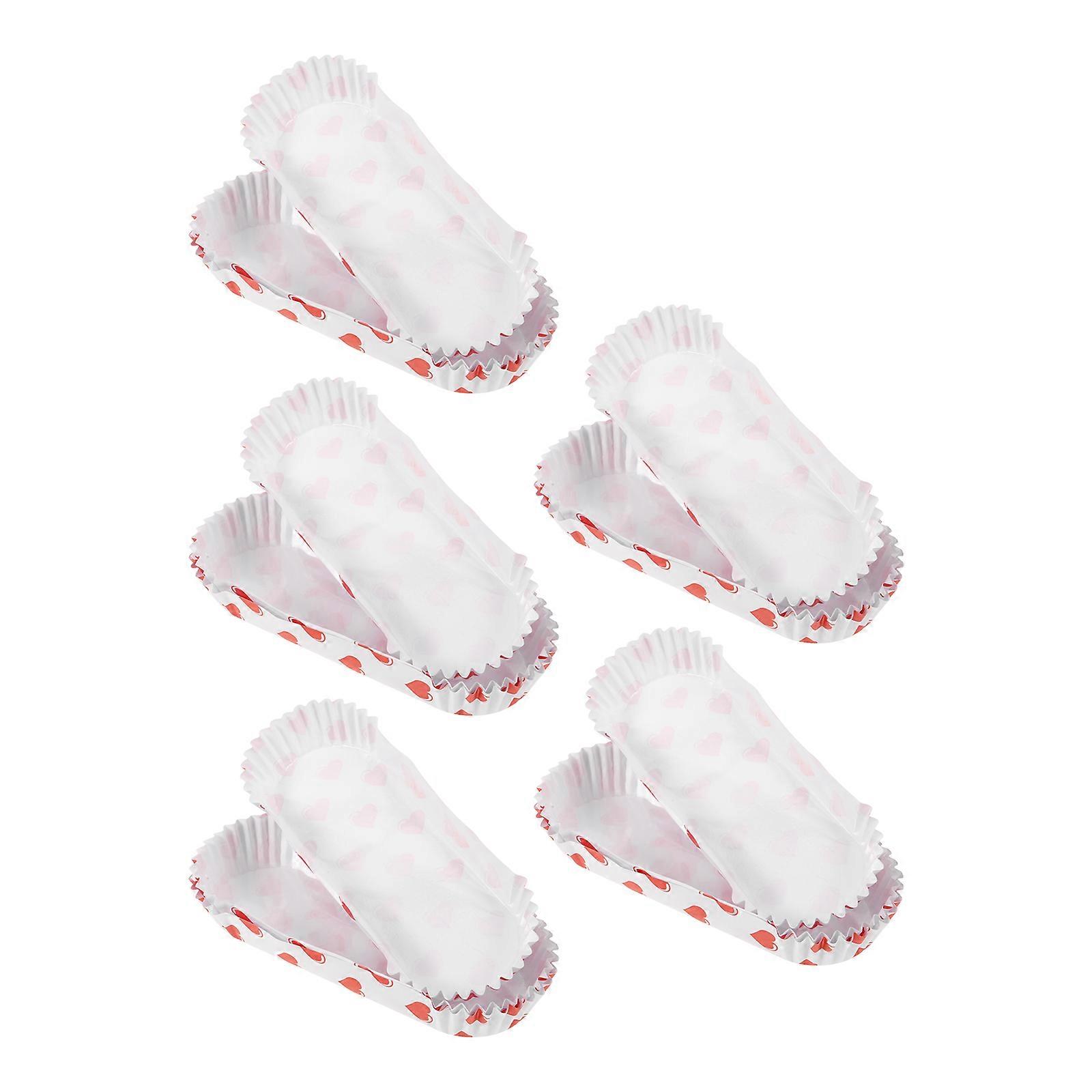 100pcs Multi Colored Hot Dog Liners Baking Cups PET Paper for Easy Release and Cute Presentation