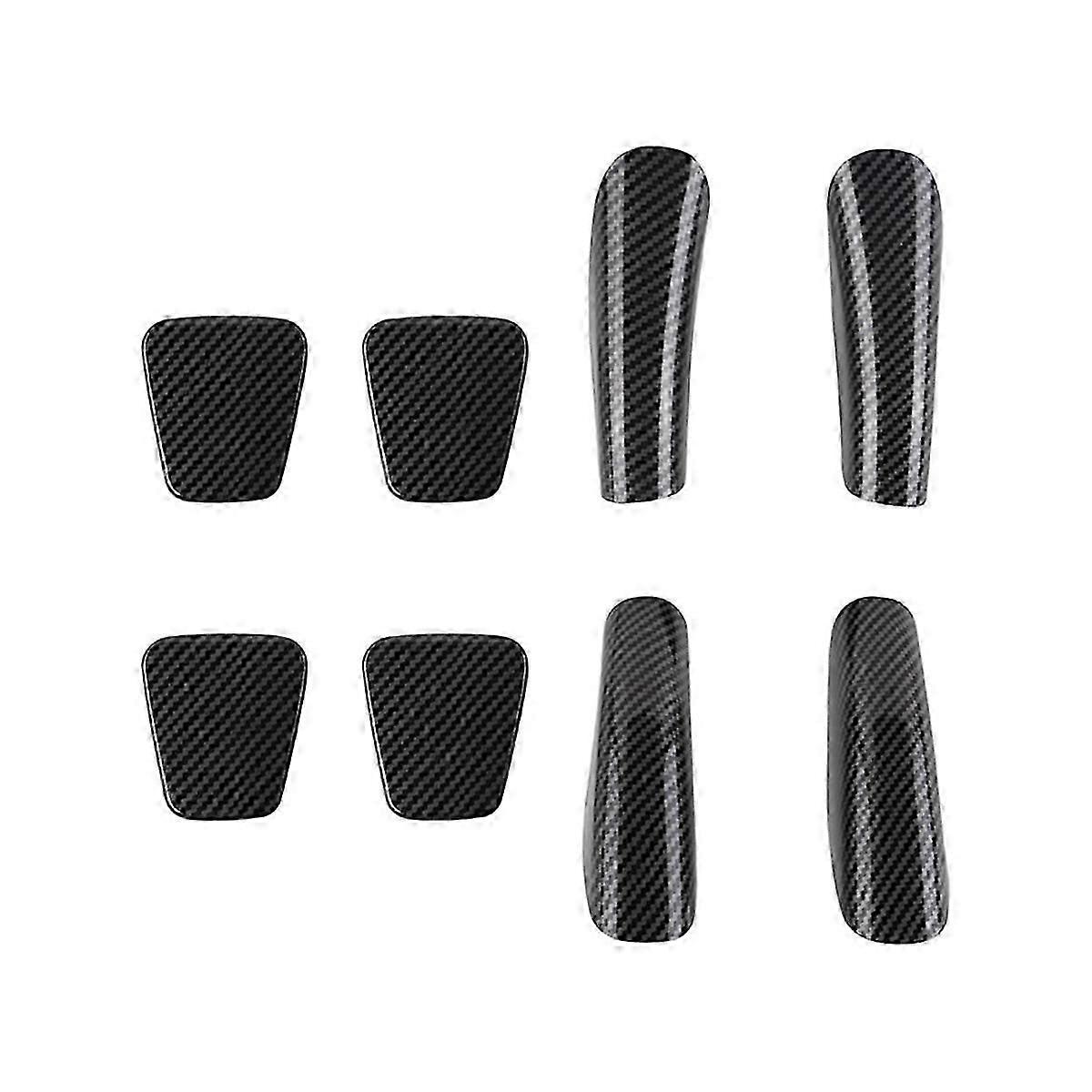 Car Carbon Fiber Middle Door Armrest Decorative Patch