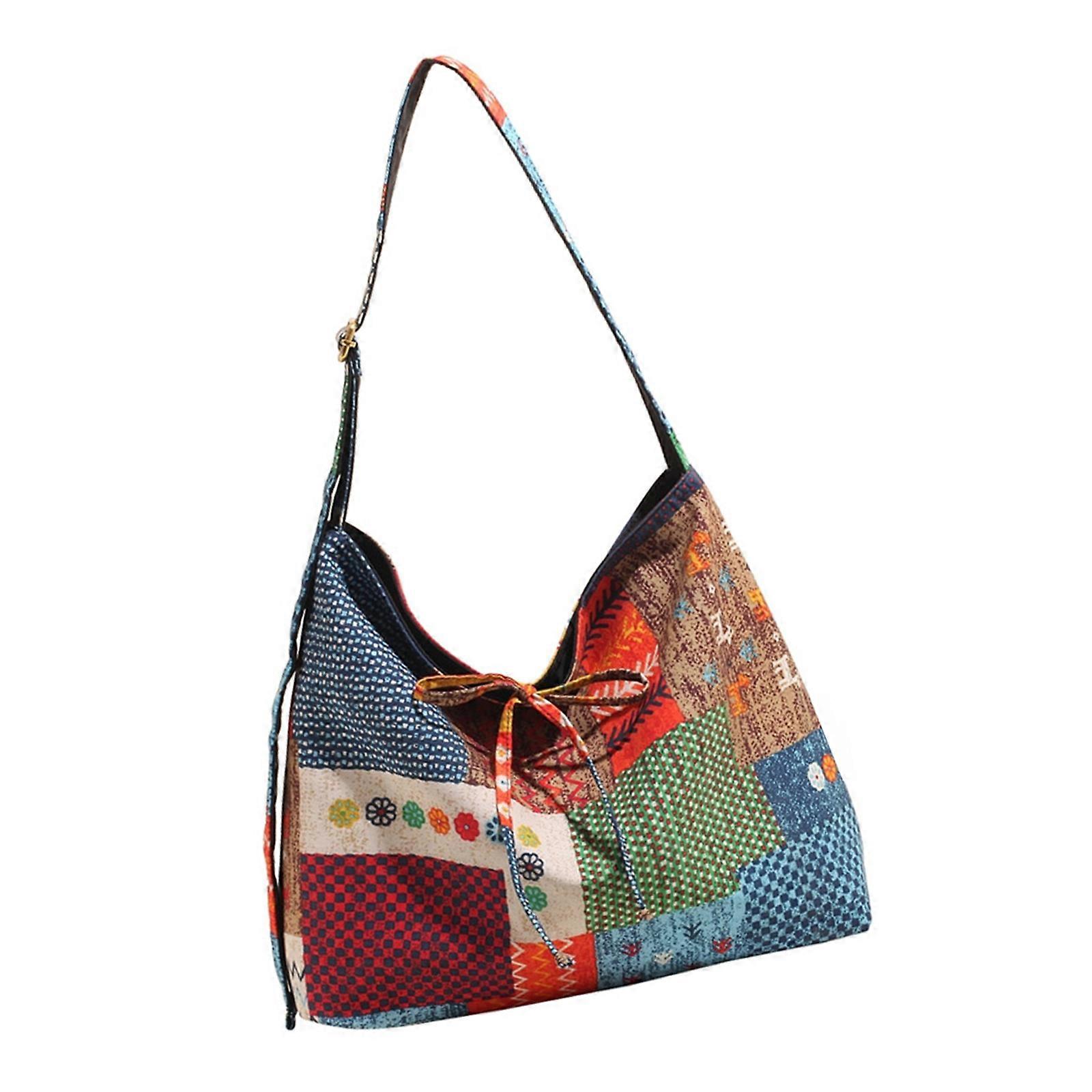 Stylish Bohemian Shoulder Bag For Women Spacious Underarm Bags With Unique Colorful Patterns And Practical Designs Multicolor