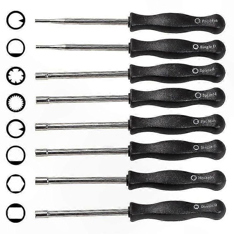 Carburetor Adjustment Tool Kit with 8 Screwdriver Variants for 2-Stroke Engines