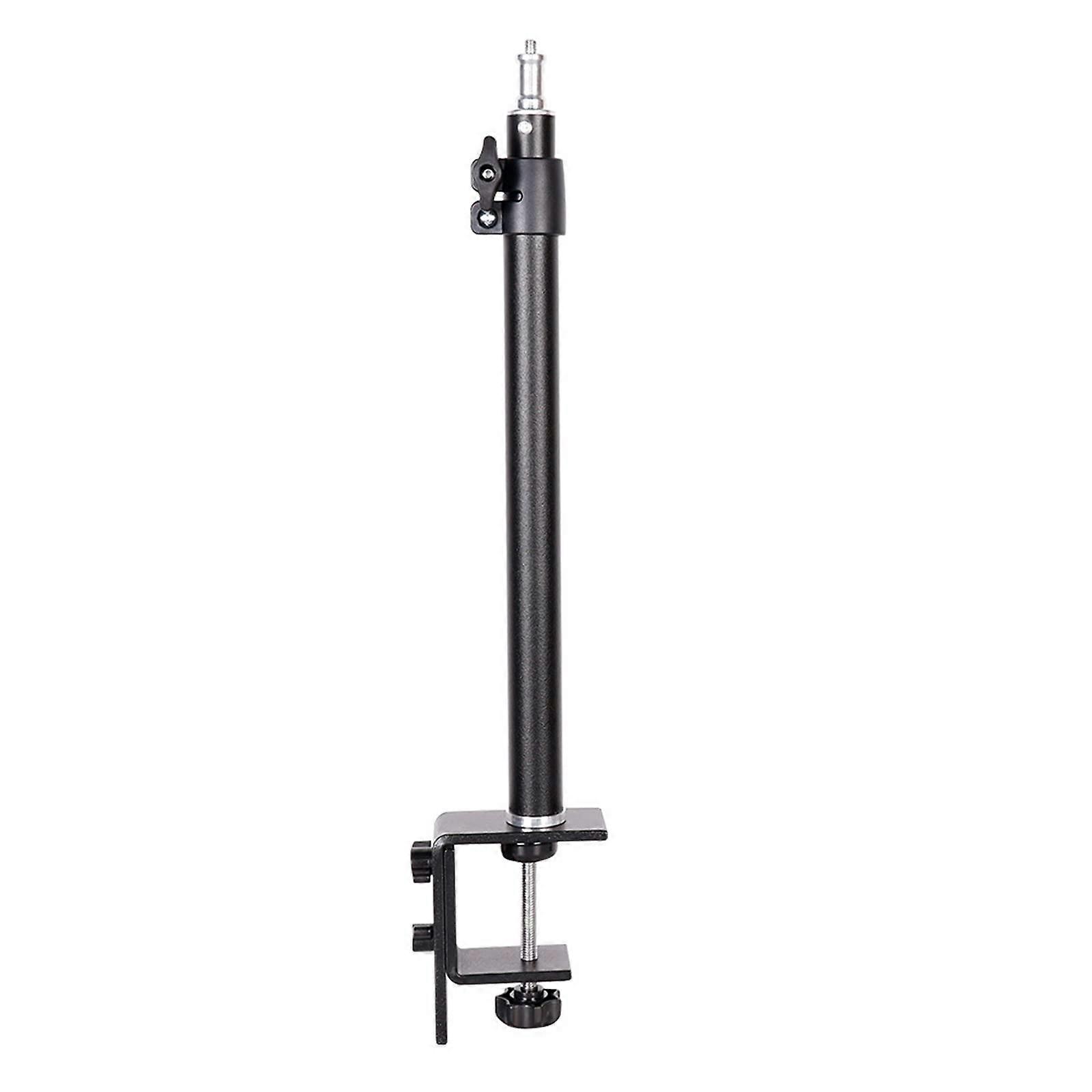46-74cm Adjustable Tabletop C Clamp Desk Stand for DSLR Camera and Camcorder with 1/4 Inch Screw Mount