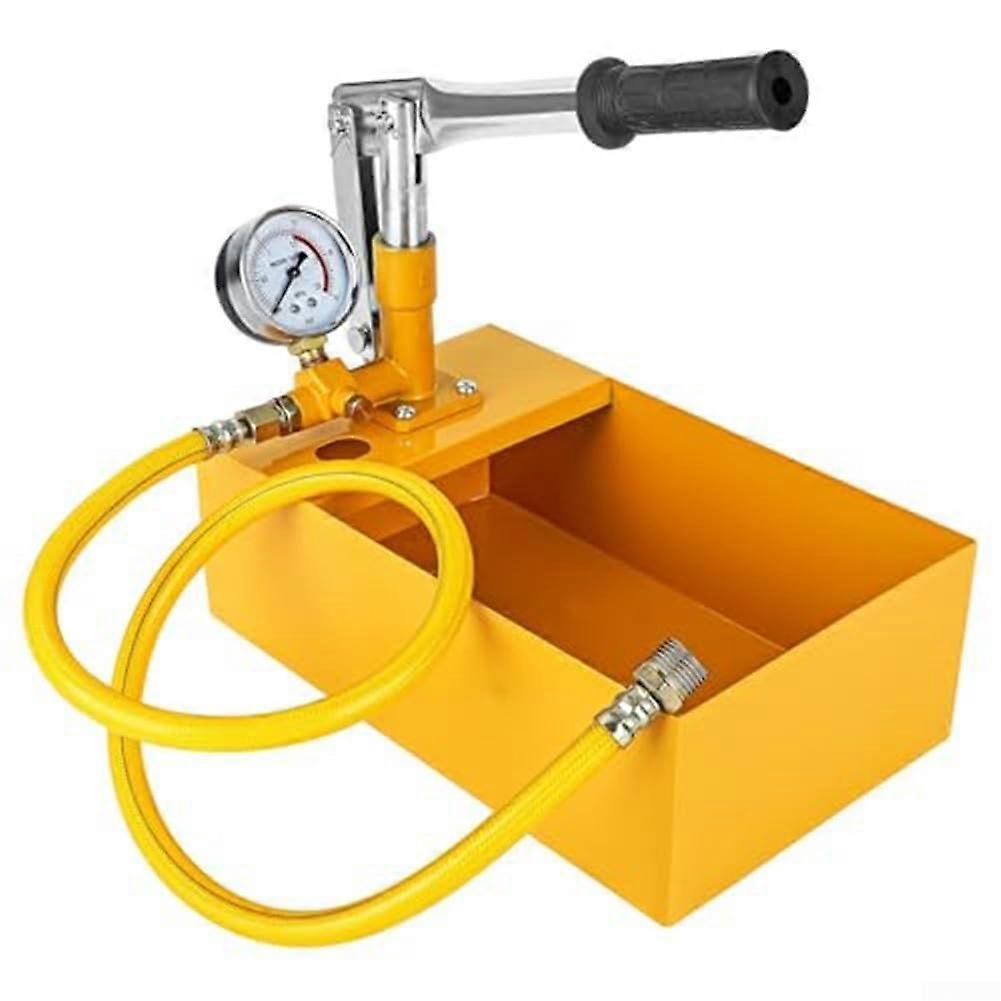 Manual pressure tester with dual valve system, for accuracy during testing procedures.