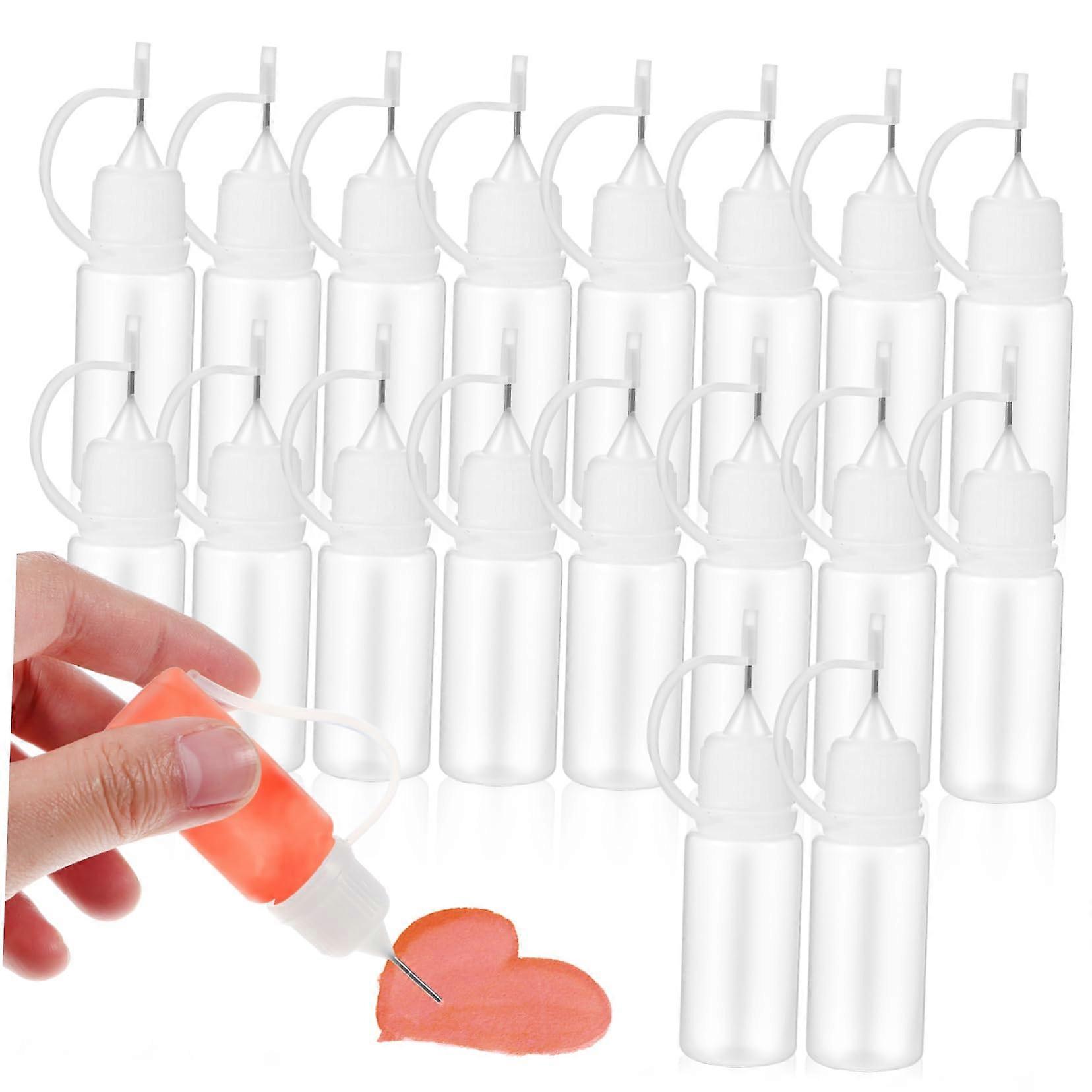 20Pcs Glue Applicator Bottles Squeeze Precision Bottles for DIY Craft Projects Easy Control for Gluing and Repairs