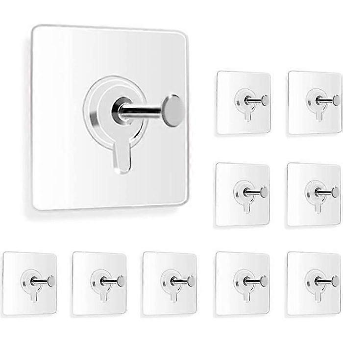 Picture Hangers - Non-Marking - 18 Pieces - Transparent - Supports up to 5 kg - Contemporary Design