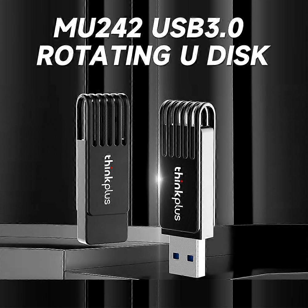 thinkplus MU242 32GB USB3.0 USB Flash Drive Rotatable Metal U Disk High-speed Transmission Wide Compatibility
