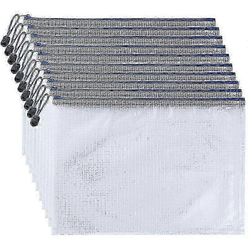 A4 Plastic Zipper Document Folder with Secure File Wallet for Office & School Organization