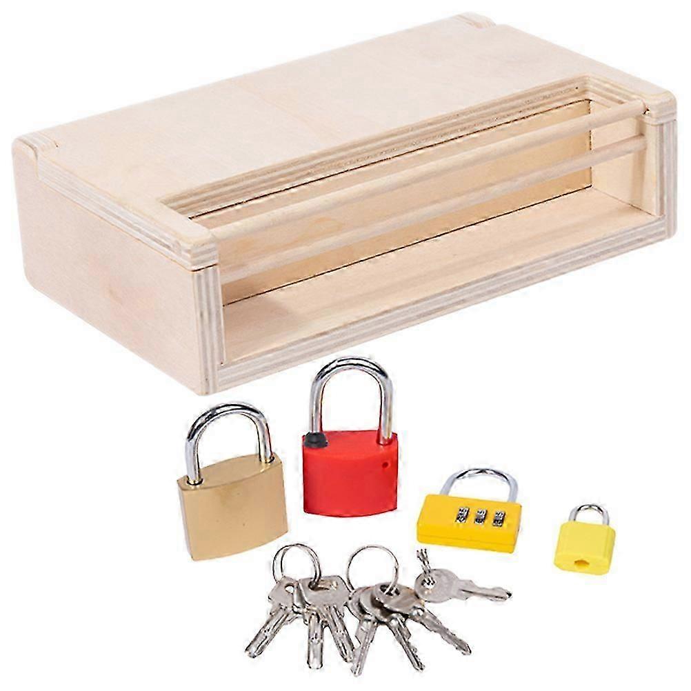 Safe and Learning Toy with Lock Features for Young Children