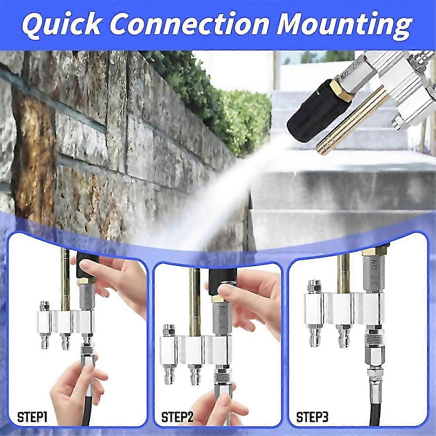 For 3in1 Soft Wash Nozzle With Long Reach Quick Connect