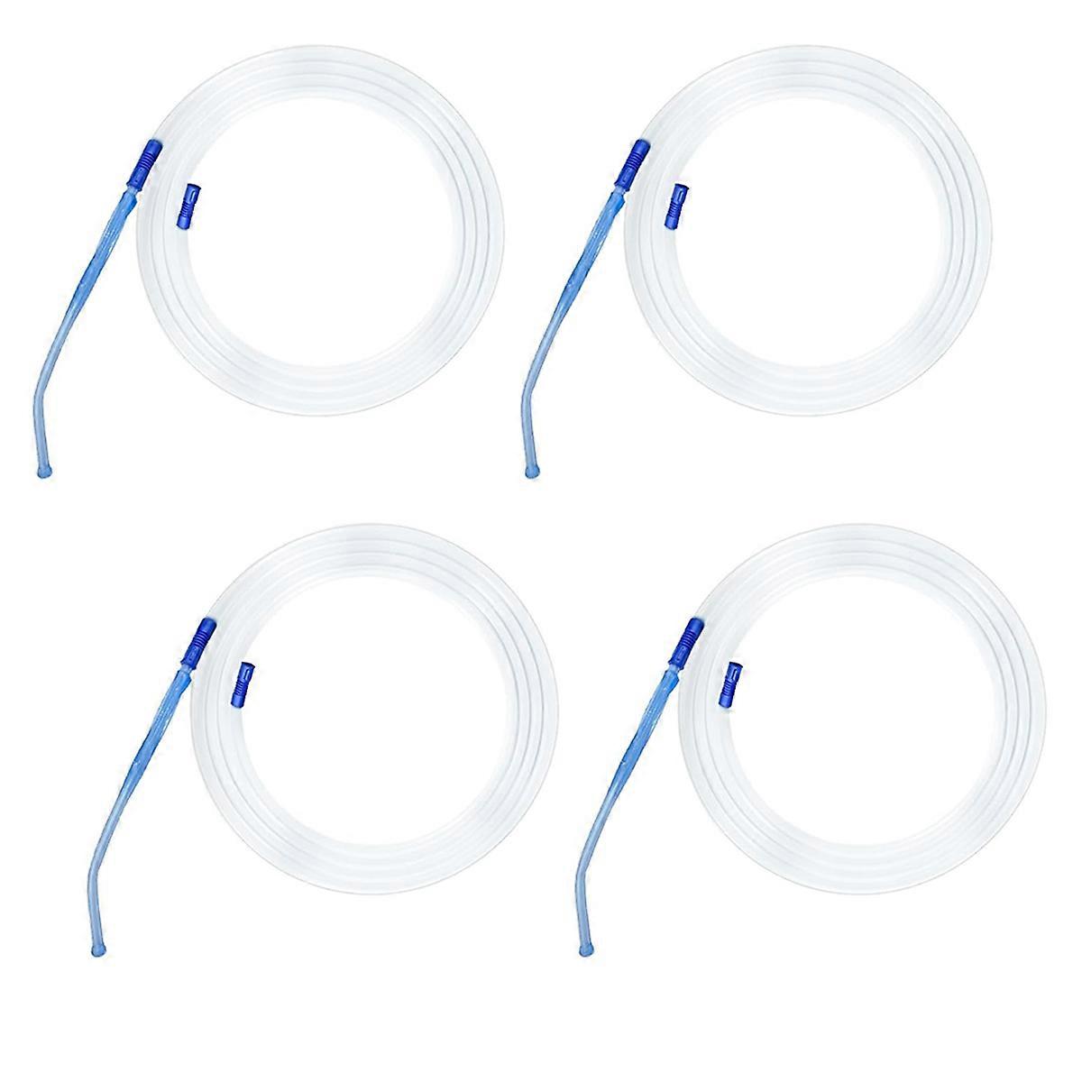 4 Units Suction Collection Tubing with Porous End Design Handle