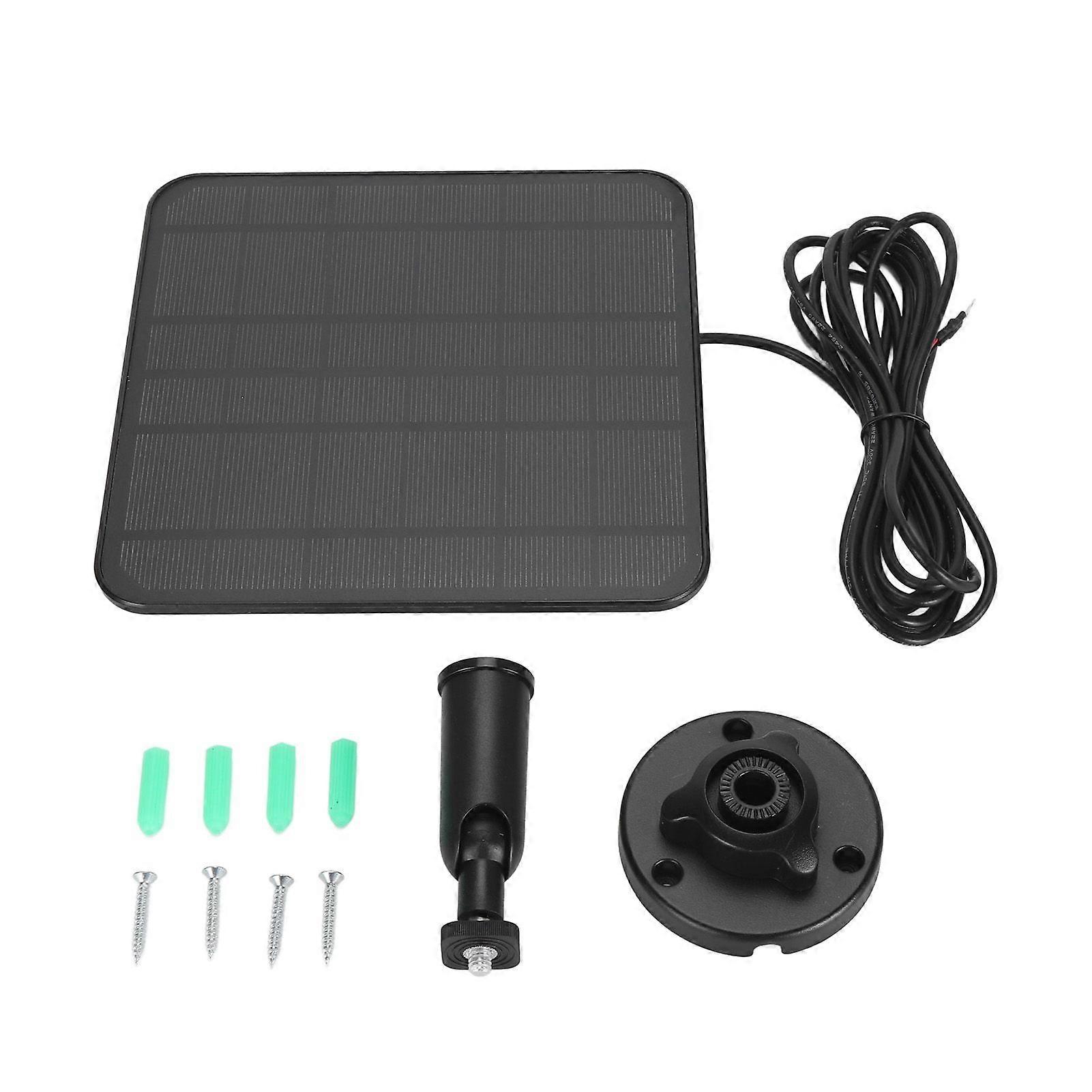 12W Solar Panel for Doorbell IP66 Waterproof 360 Degree Adjustable Bracket Camera Solar Panel Charger for Video Doorbell 2 3 4 Plus CSP5W O B