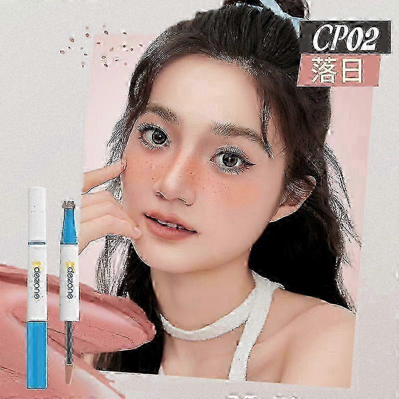 New & Improved Freckle Blush Makeup Tool - 2-in-1 Liquid Pen for Cheek Blushing & Face Makeup Application