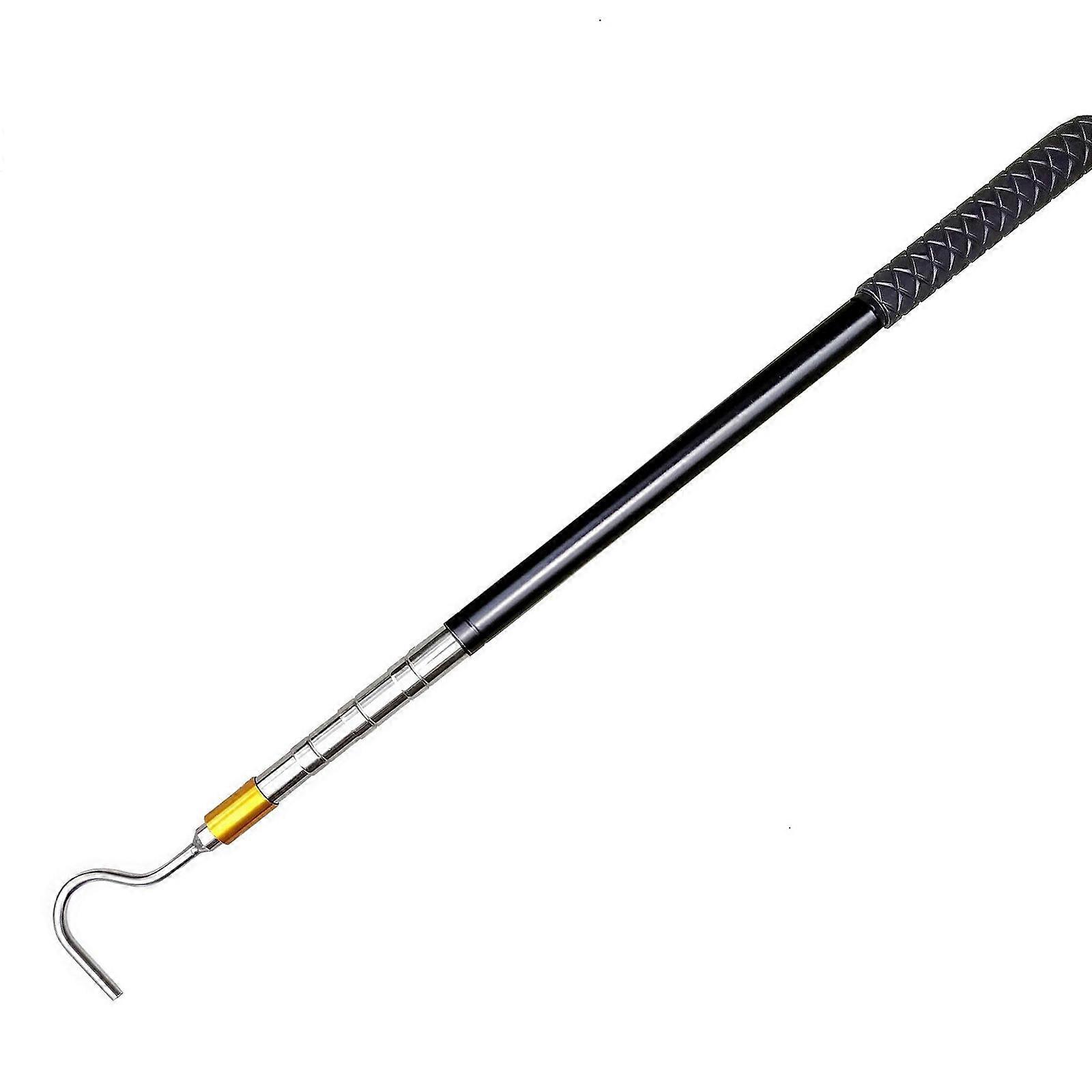 Antislip Campers Awning Pull Rod Adjustable Awning Opener Snake Hook Retractable Poles Telescopic Catcher Tool Enduring Multicolor