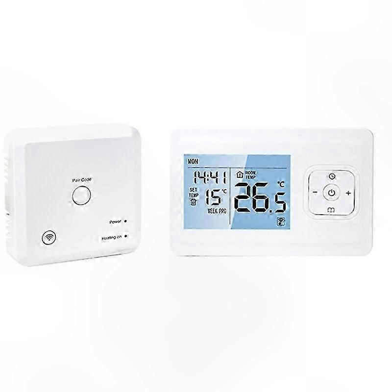 Smart Thermostat with Wi-Fi and RF Receiver, Alexa and Google Assistant Compatible, Programmable Heating Control for Gas Boiler Systems