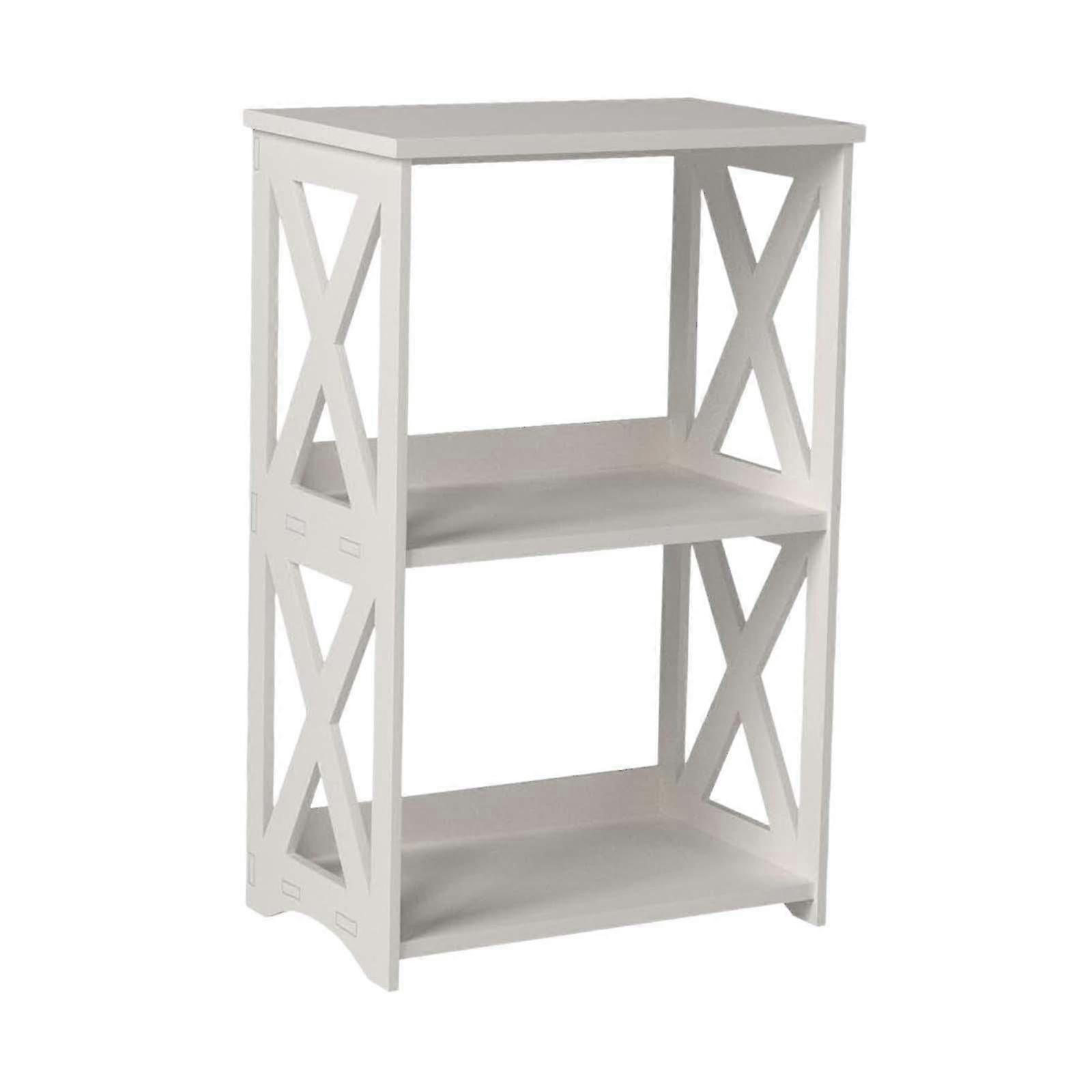 3 Tier Side Table Storage Rack Small Tea Table for Outdoor Apartment Balcony
