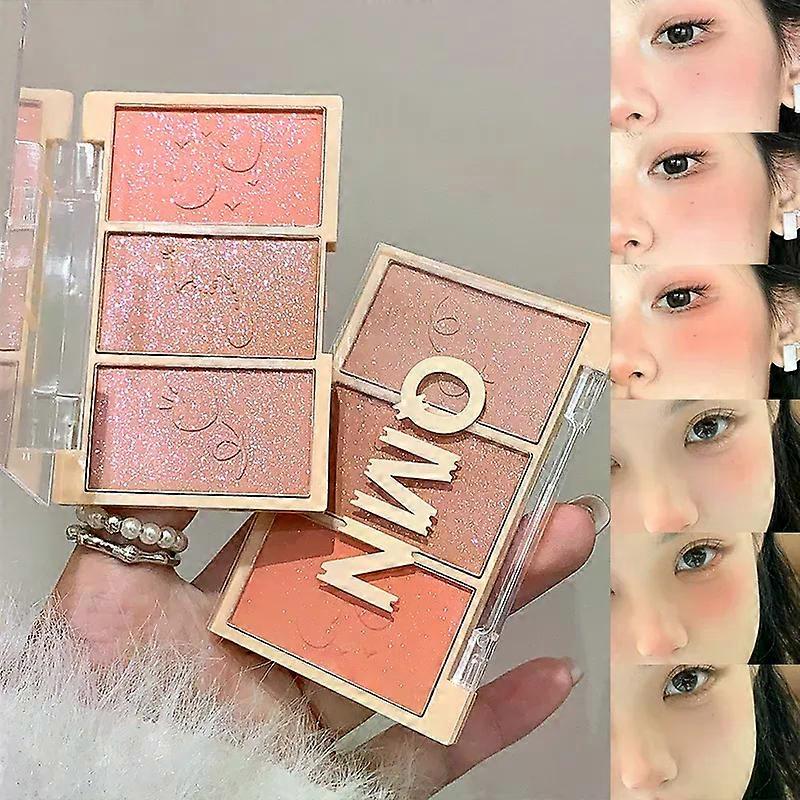 Stroll Through Starlight - Natural Nude Makeup Blush Palette: Creamy Fine Texture Easy Application Matte Shimmer for a Univers