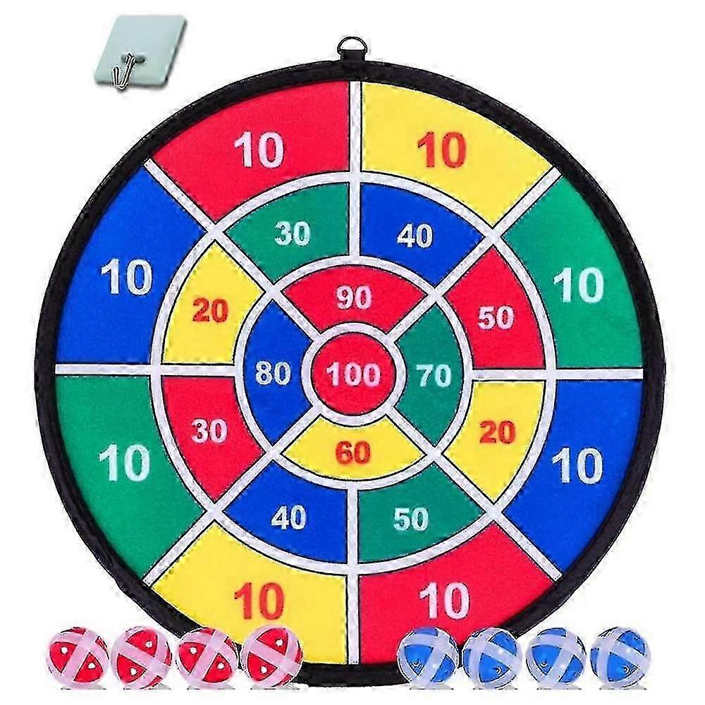 Jogo Infantil Dart Board Set 8 Bolas Pegajosas E 13,8 polegadas (37cm) Dartboard - Jogo Dart Seguro - Presente Fo G