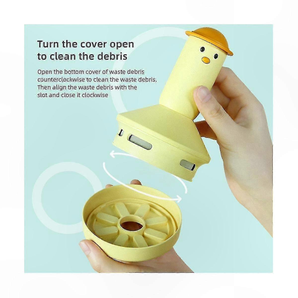 Compact Portable Vacuum Cleaner Mini Cordless Sweeper for Desktop and Small Spaces Multifunction Handheld Cleaning Tool